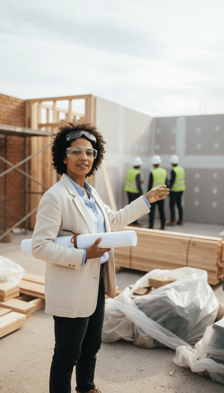 Security consultant discussing site coverage with a client